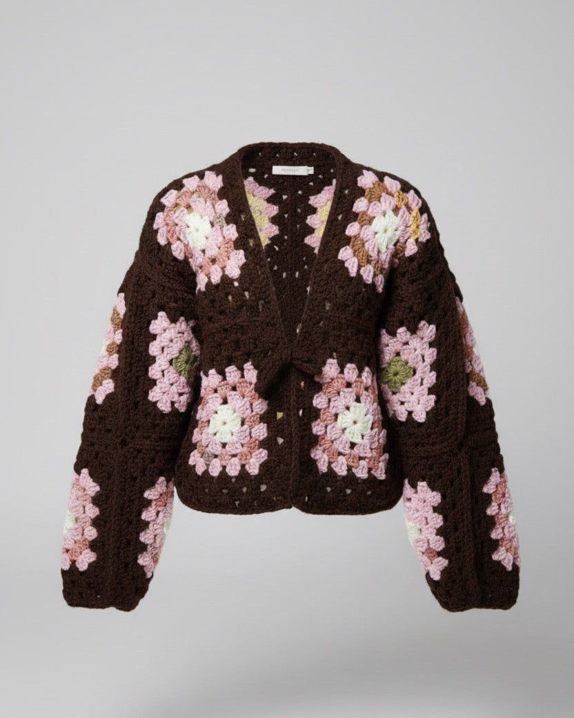 Mocha Blossom Cardigan